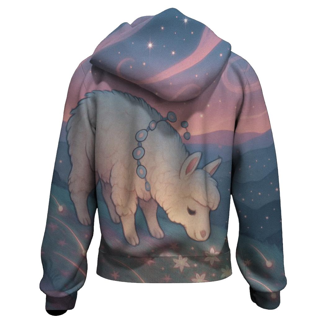 Meteor Garden Llama printed hoodies