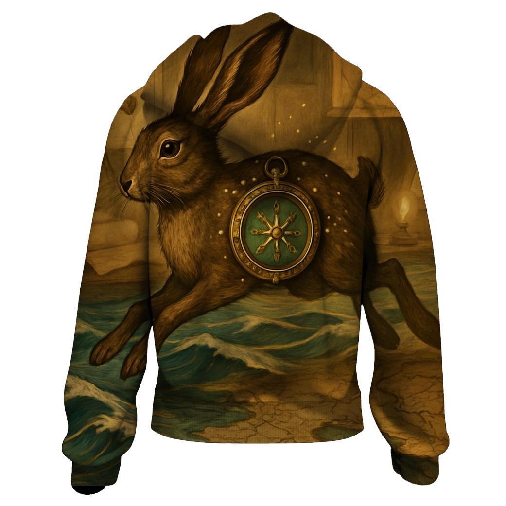 Gilded Compass Hare custom hoodies