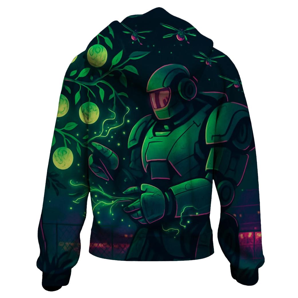 Neon Orchard Sentinel designer hoodies