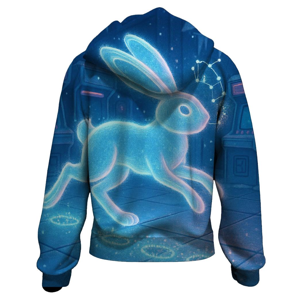 Frosted Neon Hare hoodies fashion