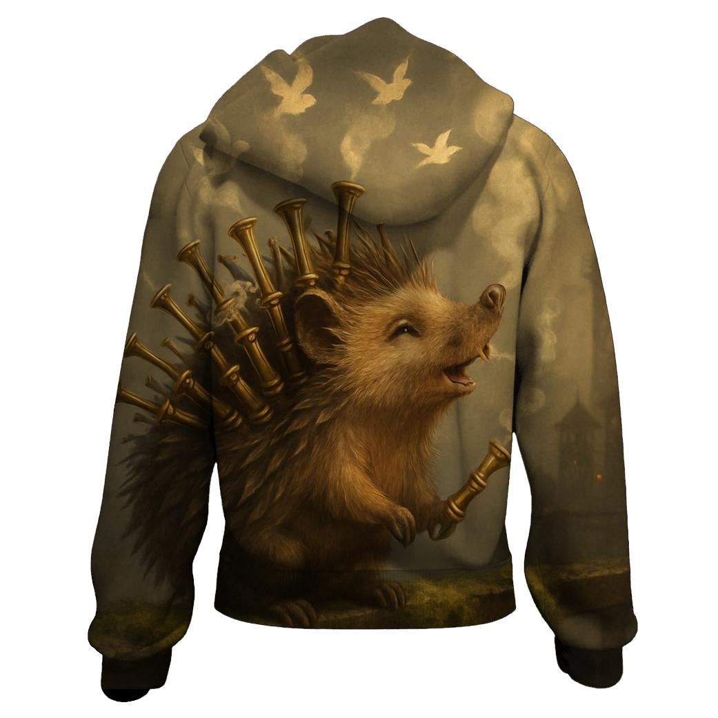 Steamwhistle Hedgehog embroidered hoodies