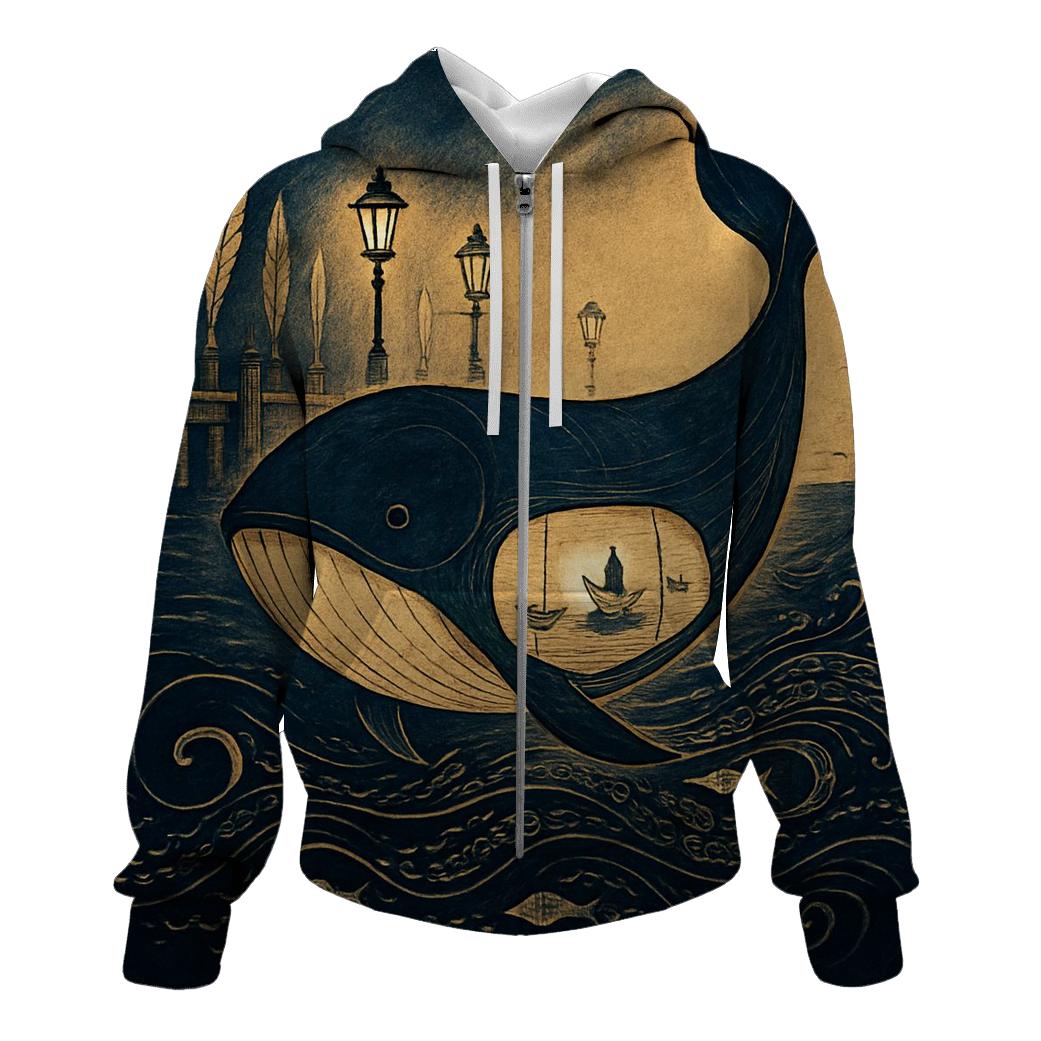 Inkwell Whale Lantern hoodie styles