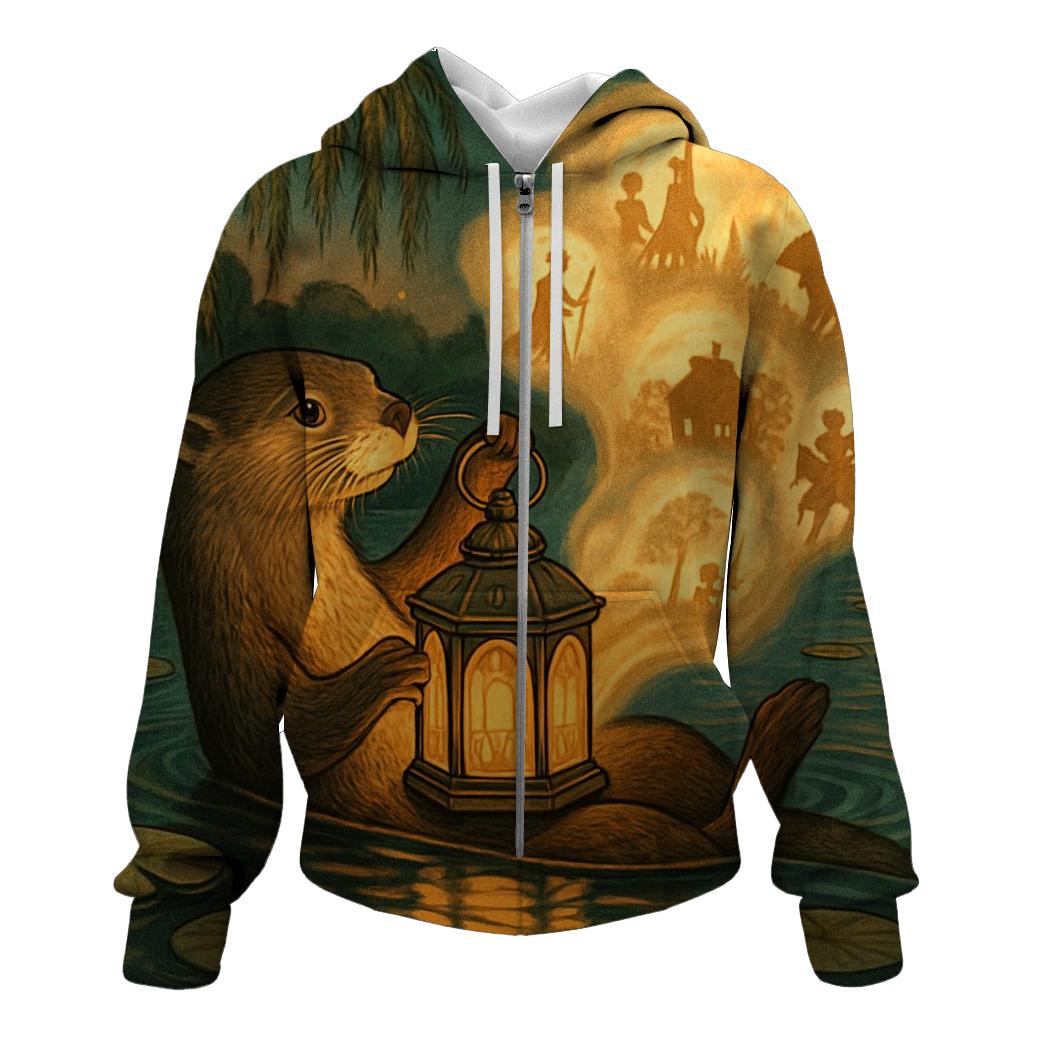 Fable Lantern Otter zip-up hoodies