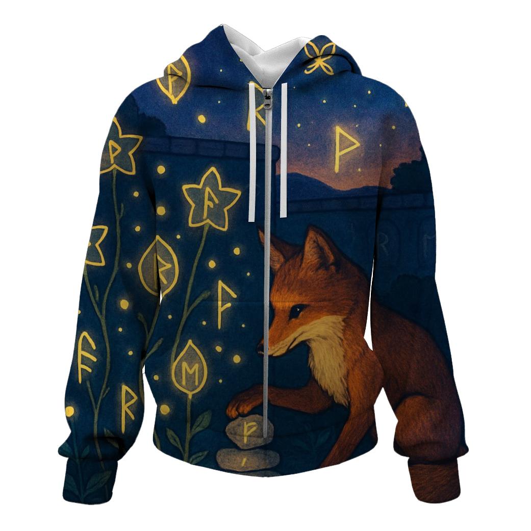 Glyph Garden Fox hoodie designs