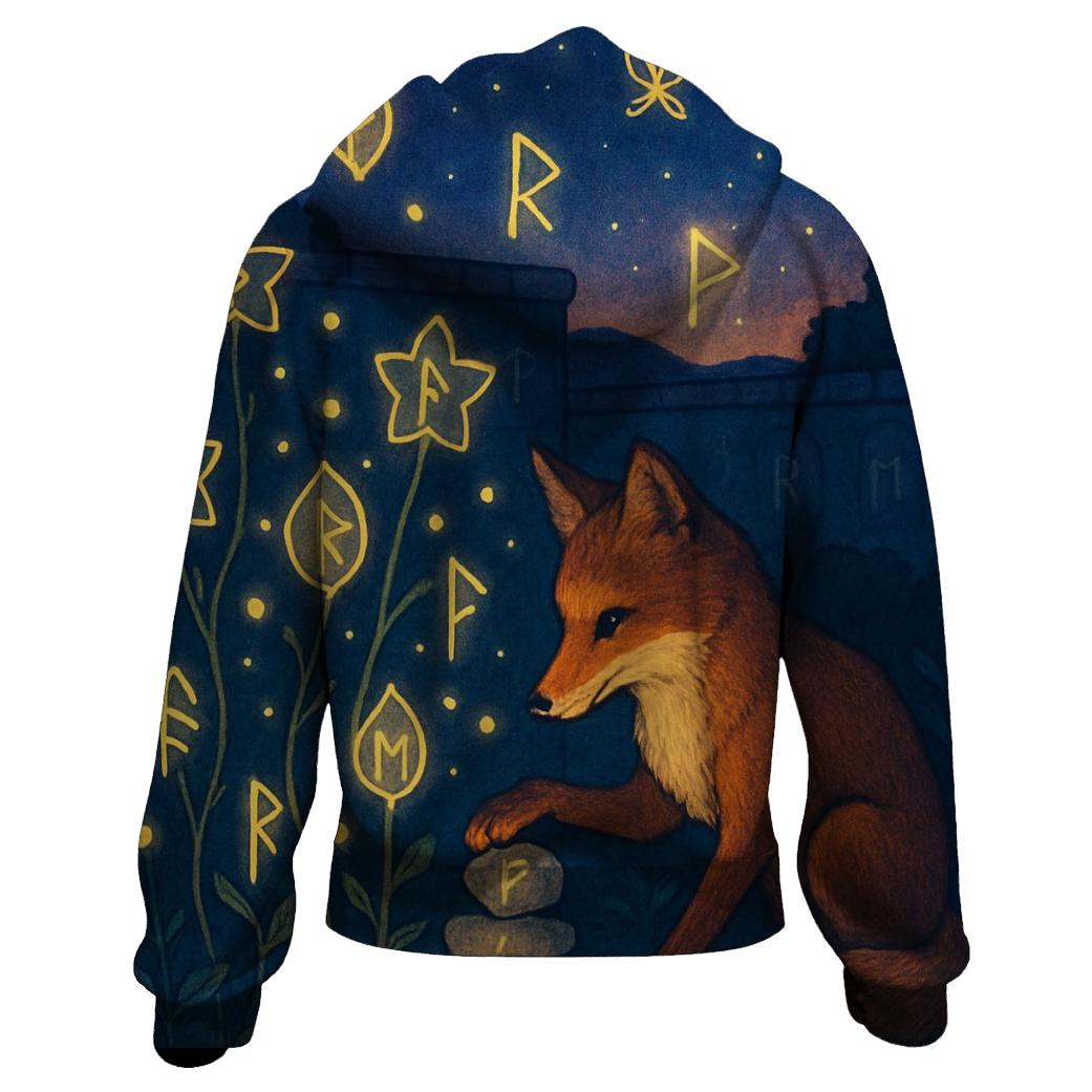 Glyph Garden Fox hoodie designs