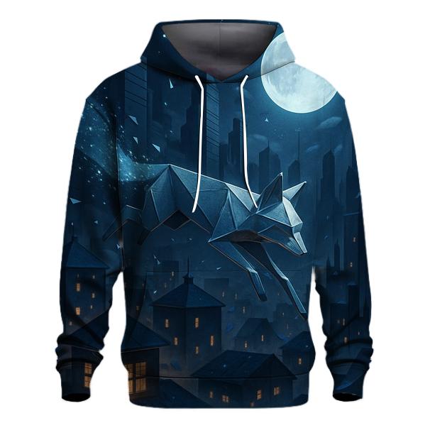 Midnight Paper Fox premium hoodies