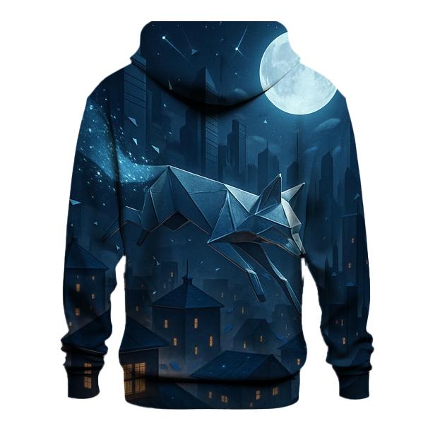 Midnight Paper Fox premium hoodies