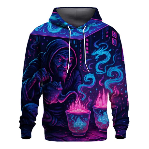 Neon Tea Stall Guardian graphic hoodies
