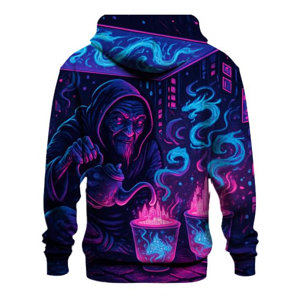 Neon Tea Stall Guardian graphic hoodies