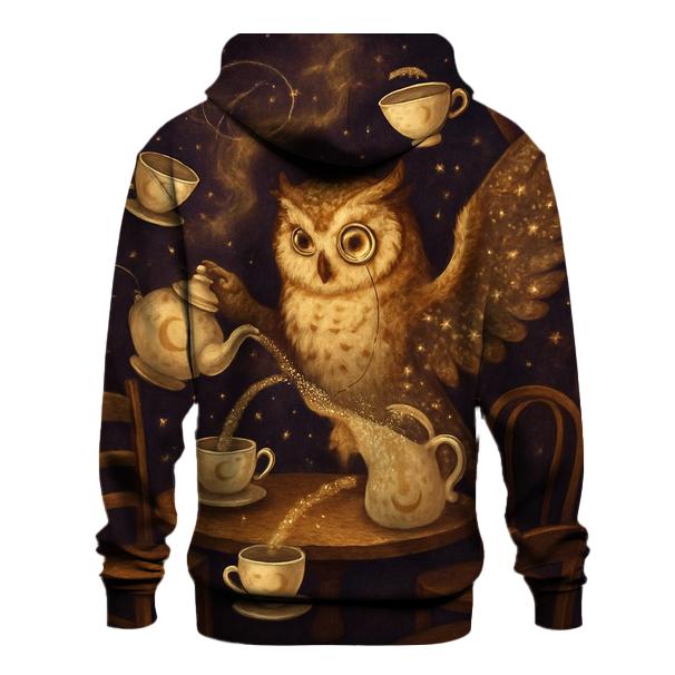 Galactic Tea Party Owl hoodie trends