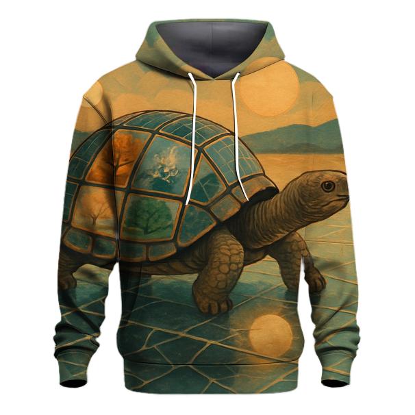 Solar Mosaic Tortoise printed hoodies