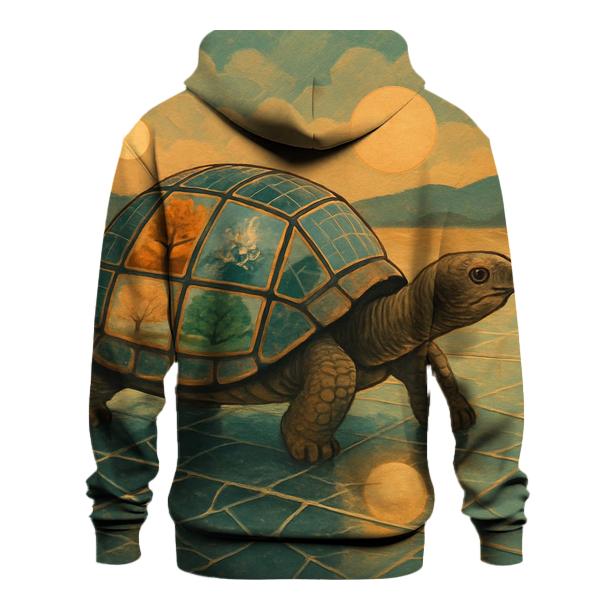 Solar Mosaic Tortoise printed hoodies