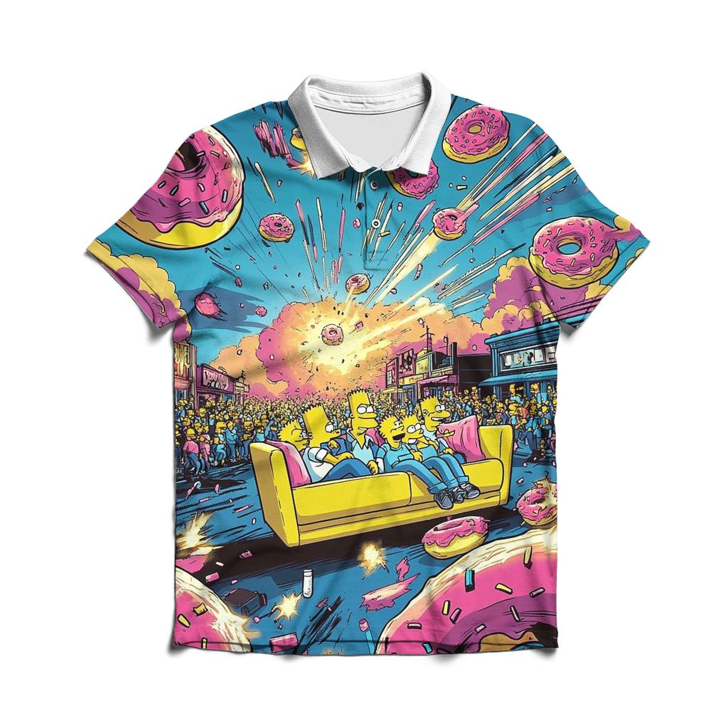 Springfield Sunset Riot casual sports polo shirts