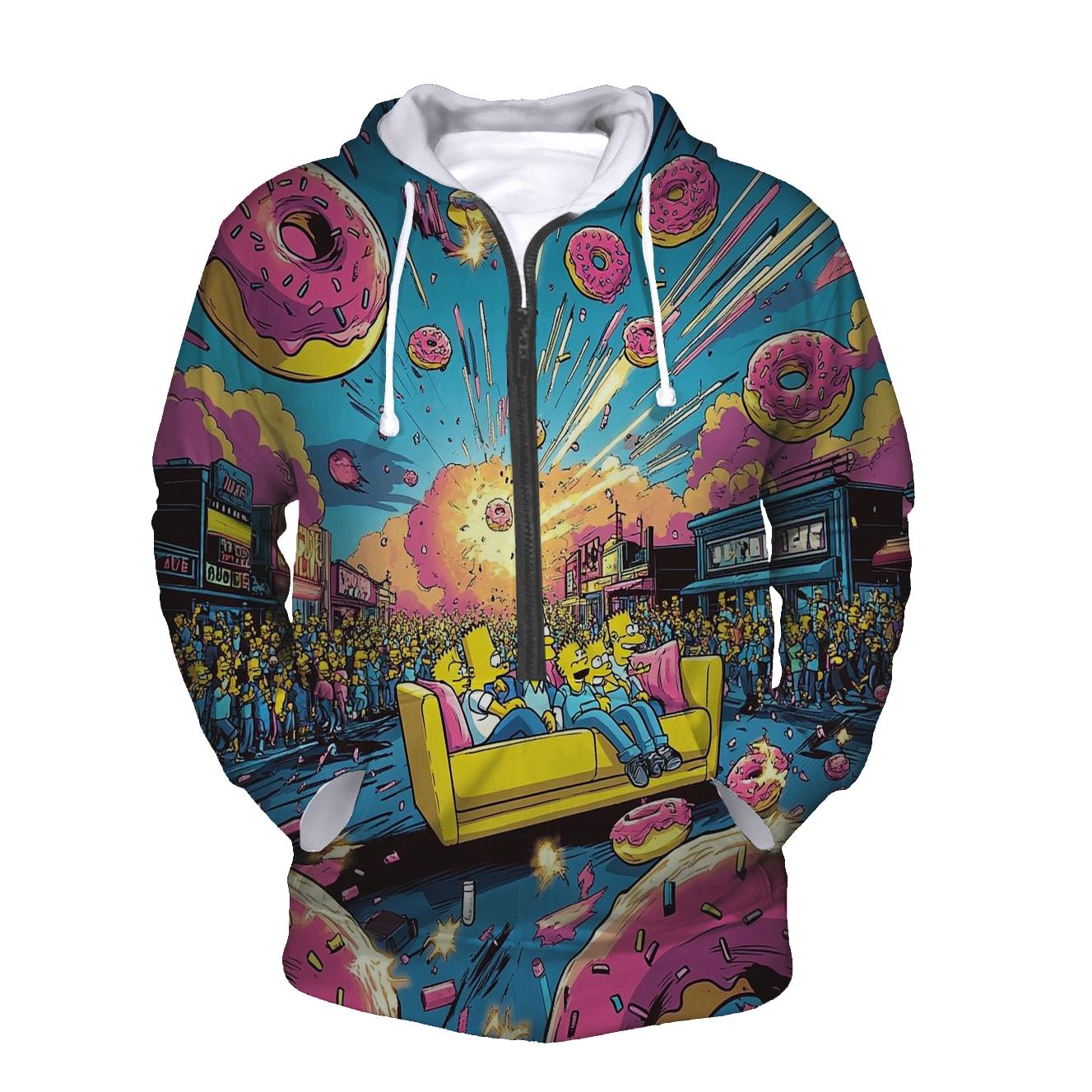 Springfield Sunset Riot graphic hoodies