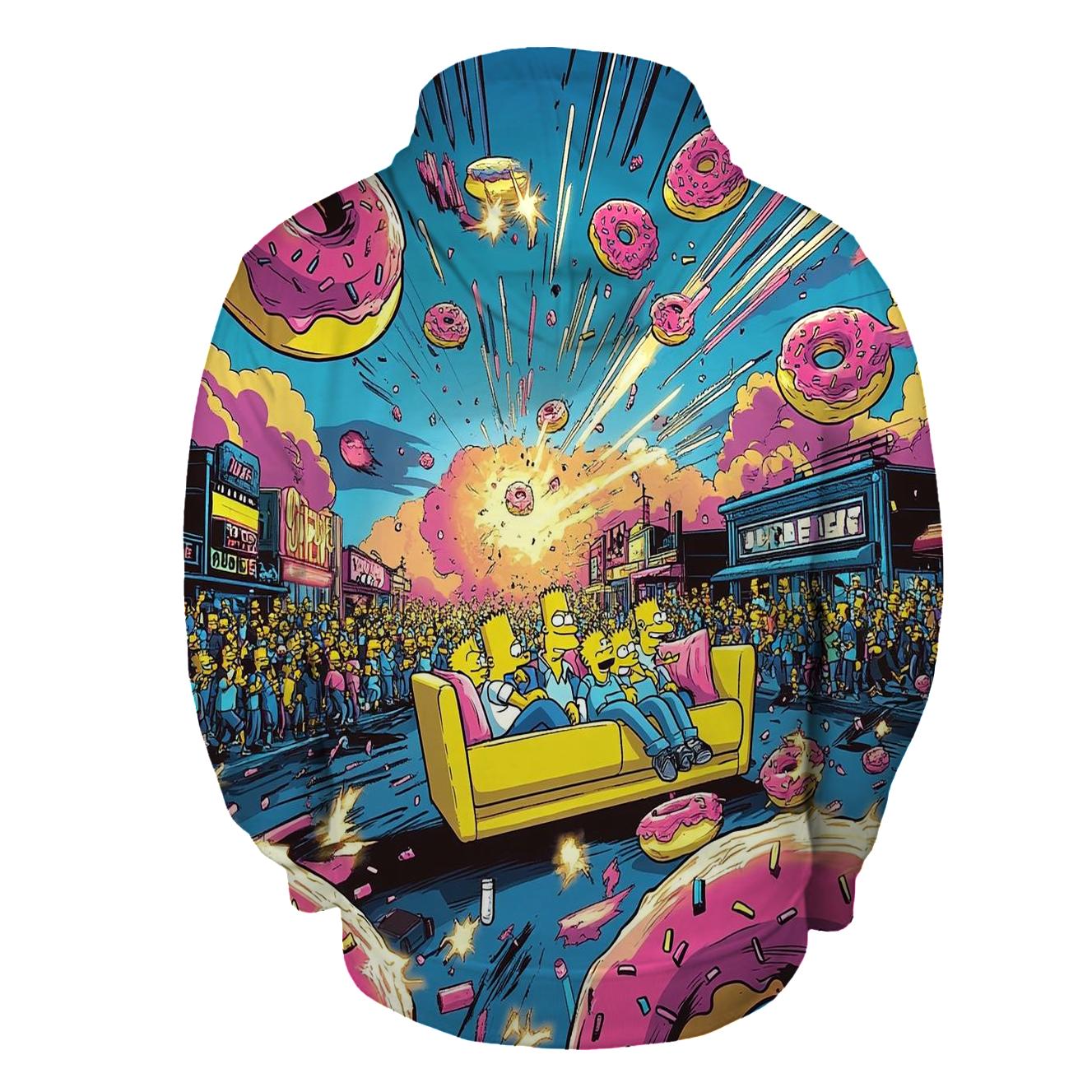 Springfield Sunset Riot graphic hoodies