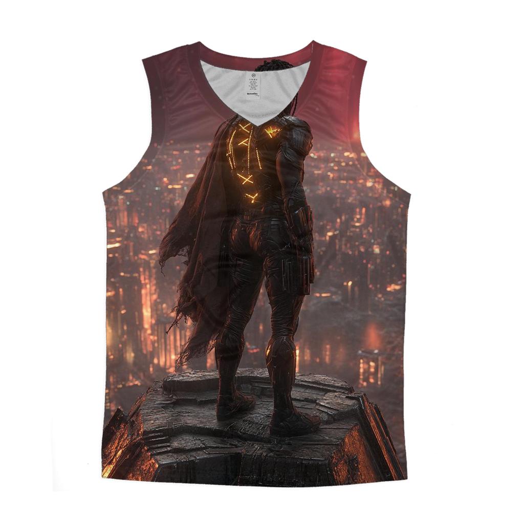 Michael B. Jordan: Echoes Of Killmongers Crown cotton sleeveless tops
