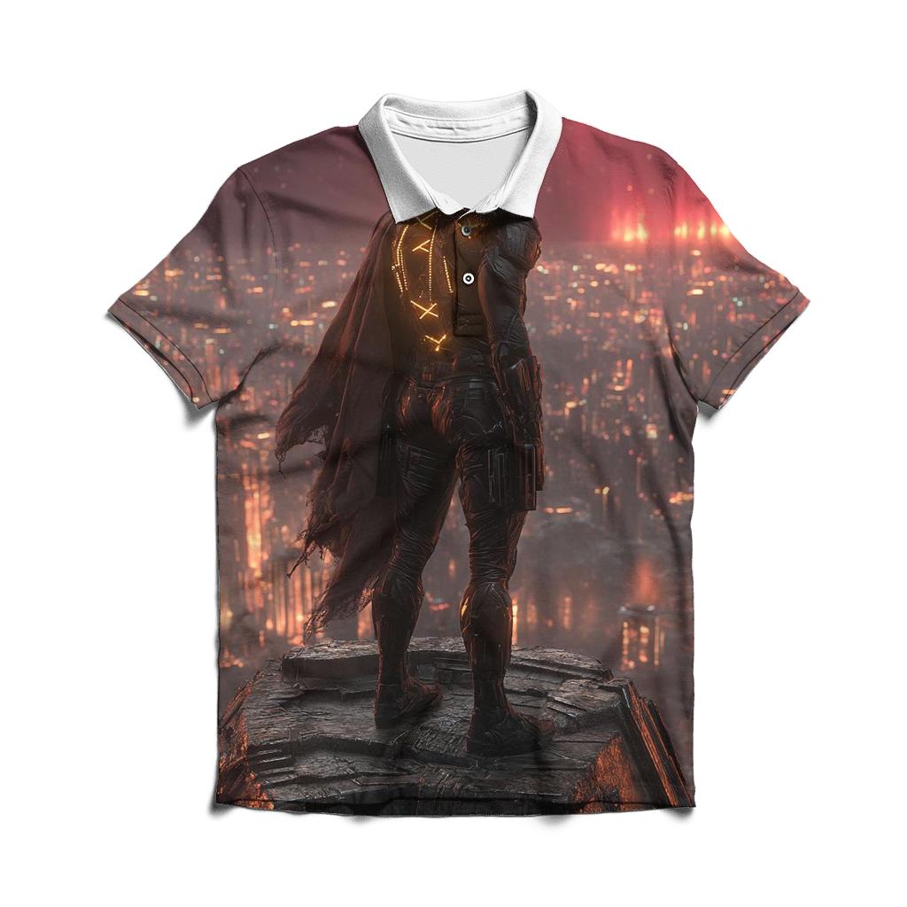 Michael B. Jordan: Echoes Of Killmongers Crown branded logo polo shirts