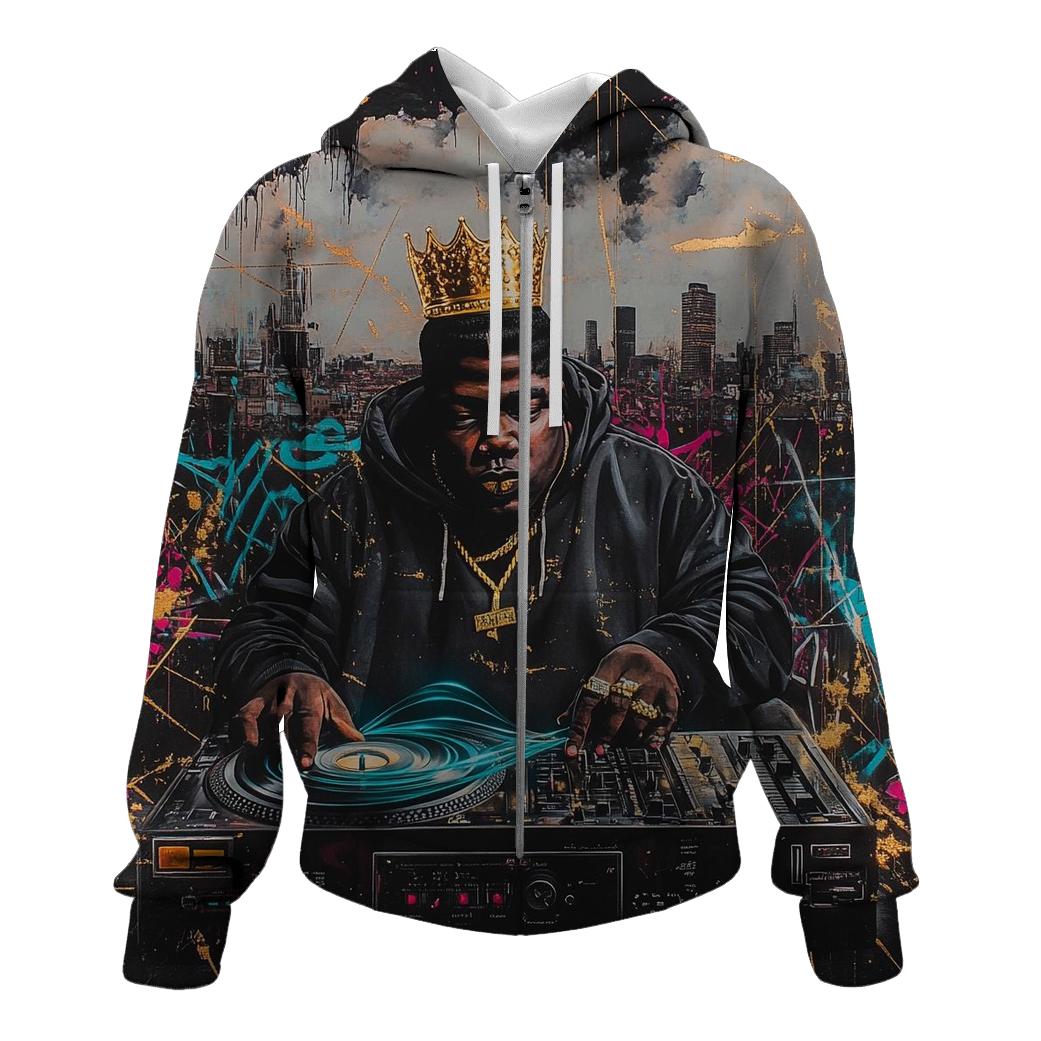 Crown Cipher zip-up hoodies