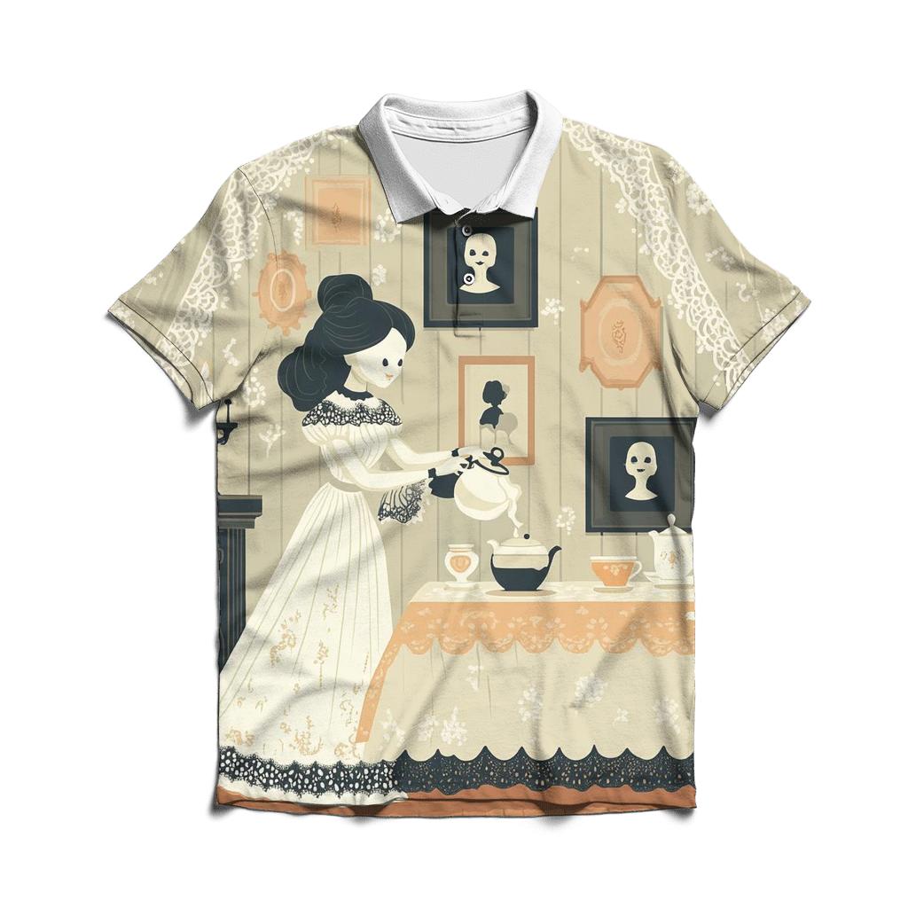 Phantom Tea For Two stylish collar polo tees
