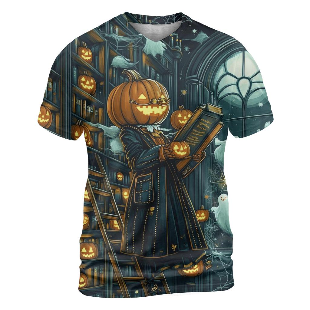 Lantern Librarian Of October creative print fashion shirts