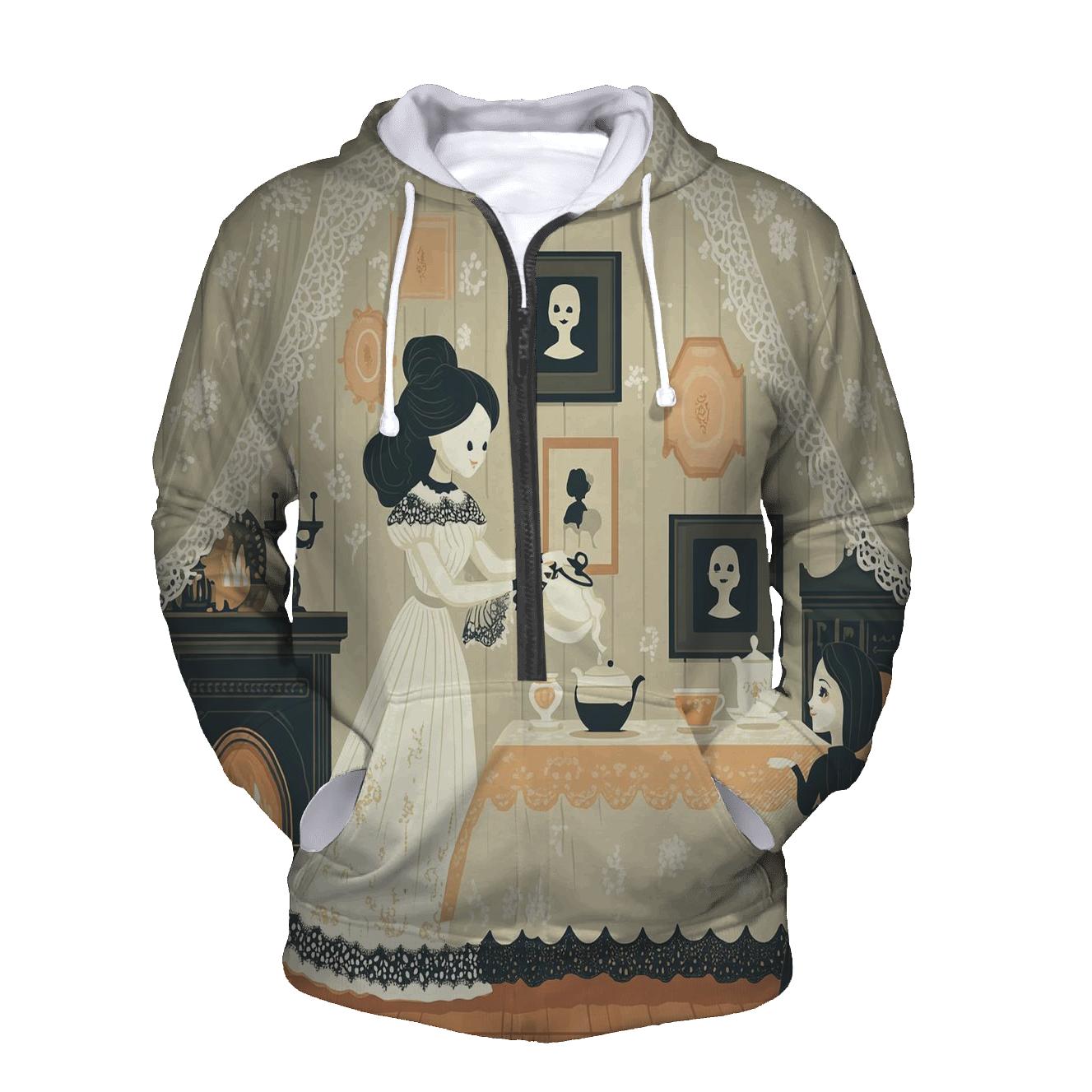 Phantom Tea For Two zip-up hoodies