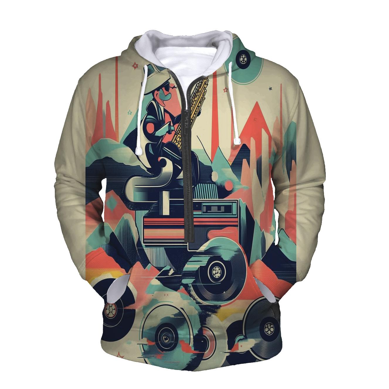 Surreal Soundwave Skate Circus embroidered hoodies