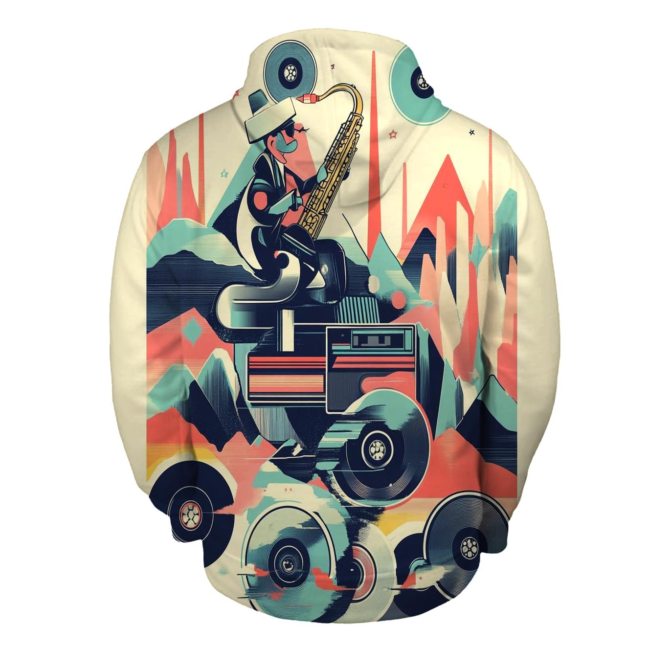 Surreal Soundwave Skate Circus embroidered hoodies