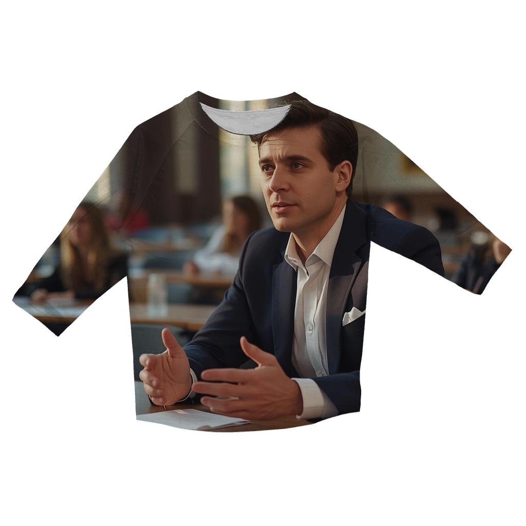 Charlie Kirk Campus Forum stylish quarter sleeve tops