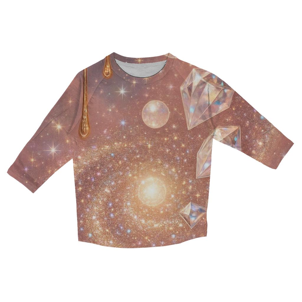 Gilded Galaxy personalized 3/4 sleeve tees