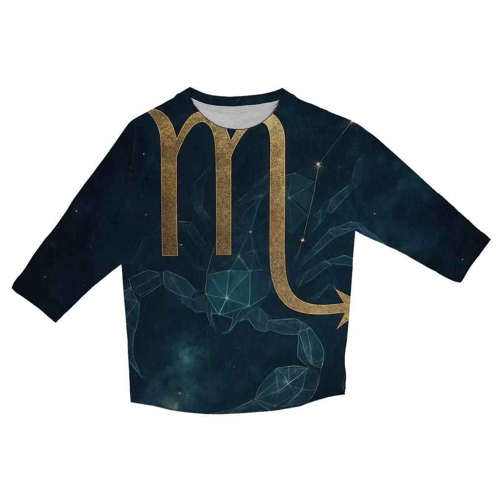 Scorpius Nebula Constellation Emblem stylish quarter sleeve tops