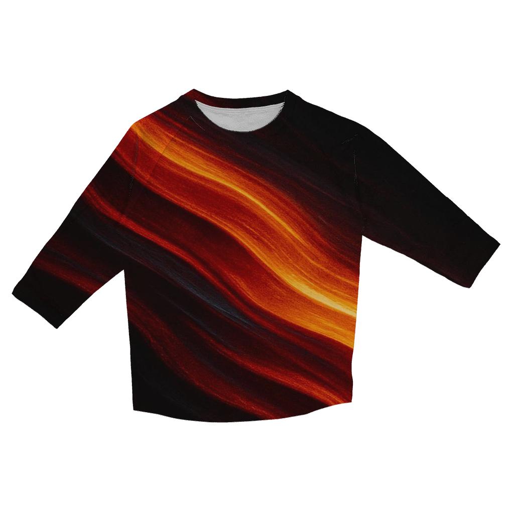 Molten Cascade trendy 3/4 sleeve tops