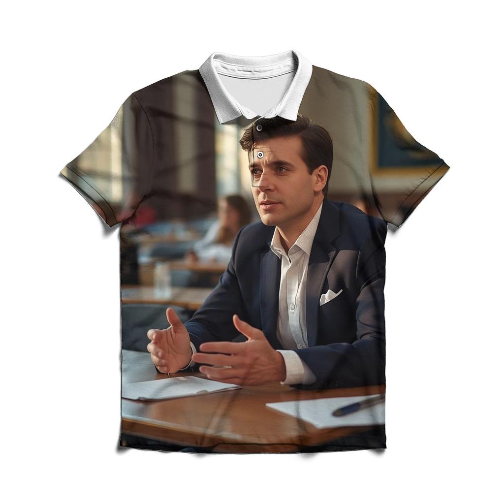 Charlie Kirk Campus Forum embroidered polo tops