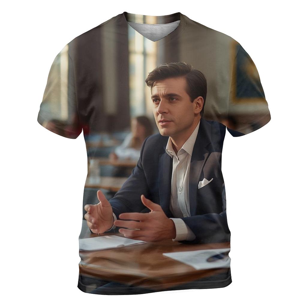 Charlie Kirk Campus Forum creative print fashion shirts