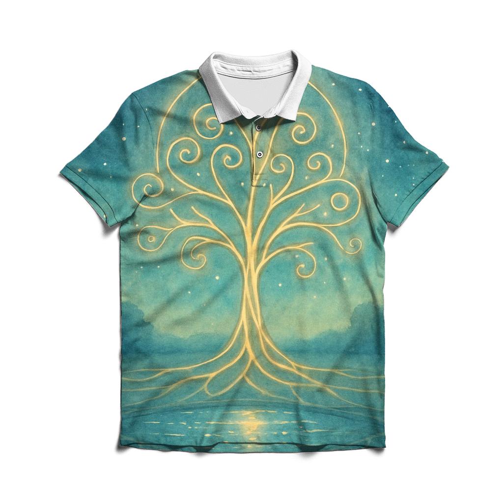 Celestial Grove casual sports polo shirts