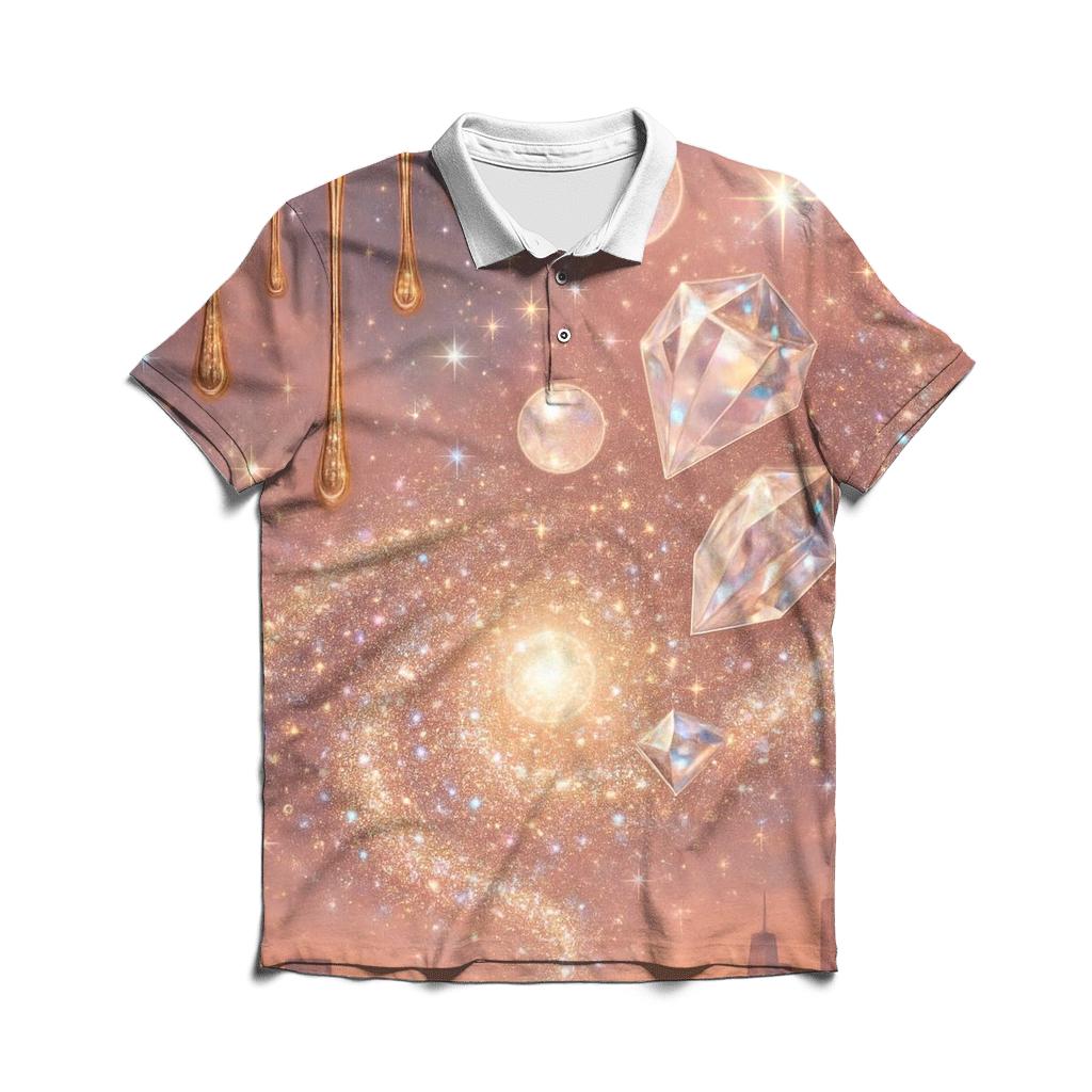 Gilded Galaxy designer slim fit polos