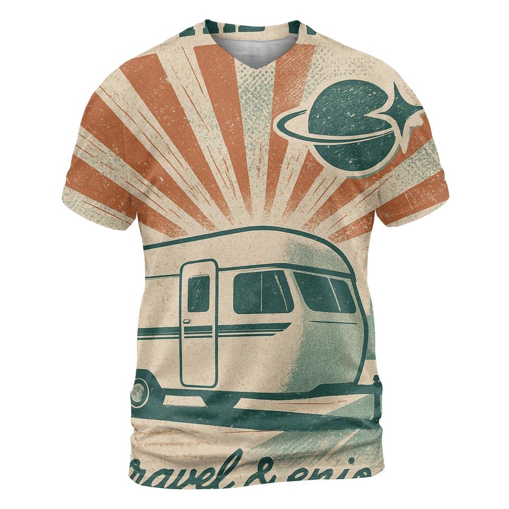 Space Age Roadtrip Poster designer pattern shirts