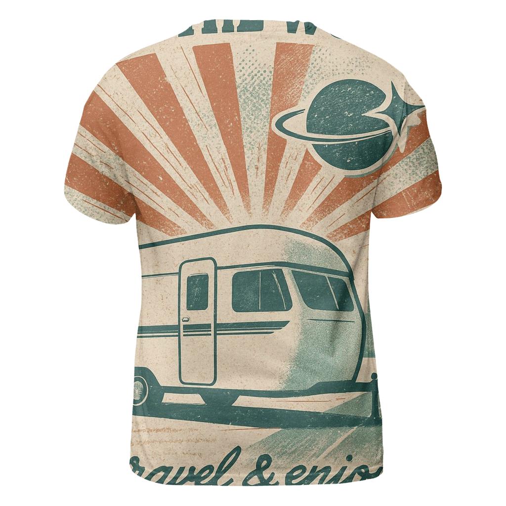 Space Age Roadtrip Poster designer pattern shirts