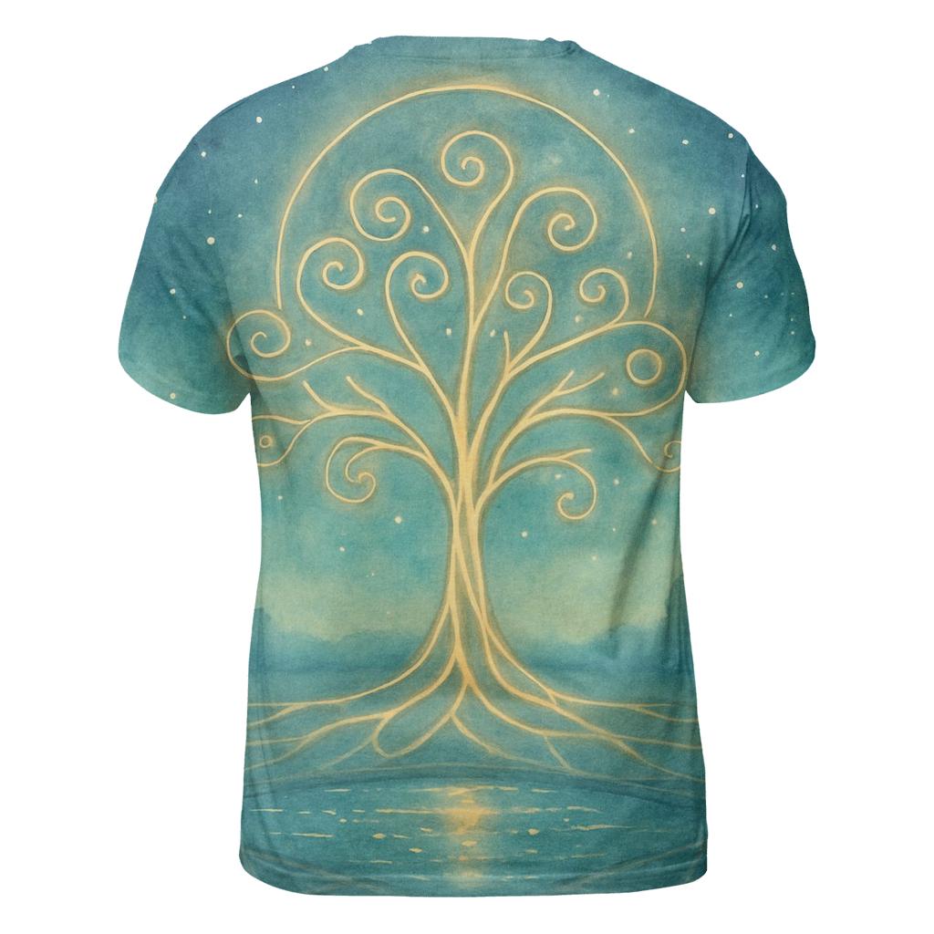 Celestial Grove custom all-over print shirts