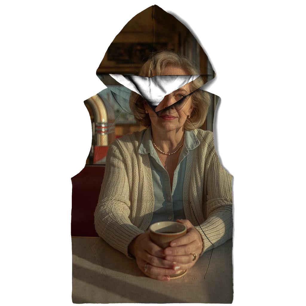 Polly Holliday On Route 66 Morning Stop printed hoodies