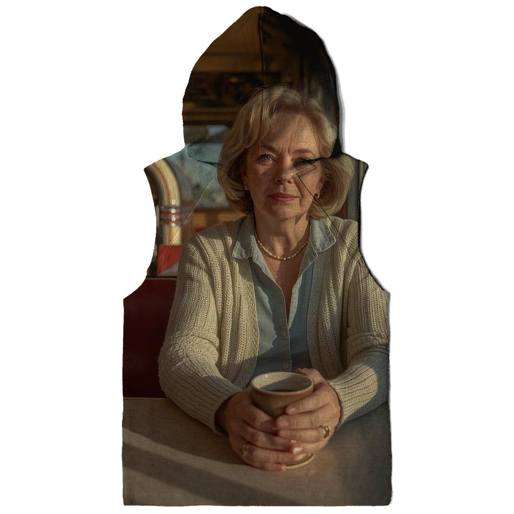 Polly Holliday On Route 66 Morning Stop printed hoodies