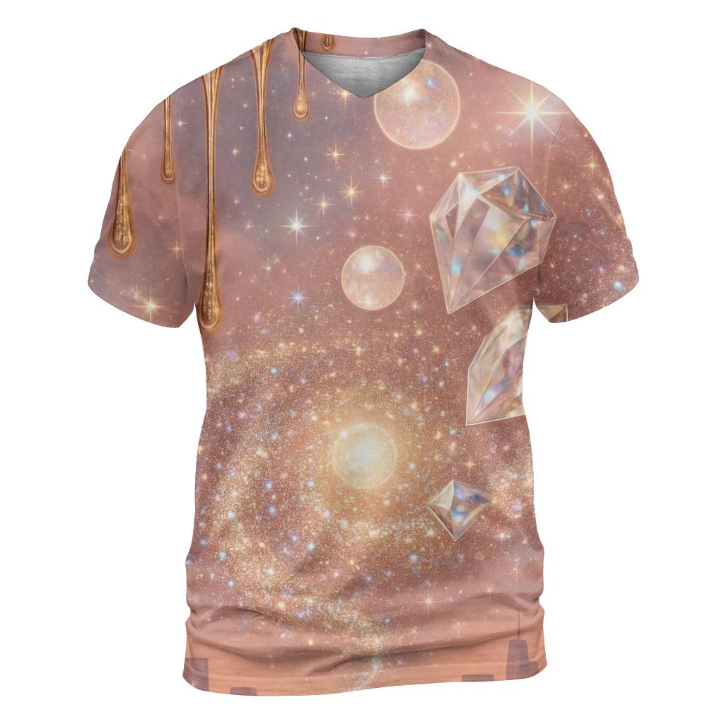Gilded Galaxy unique graphic print tees