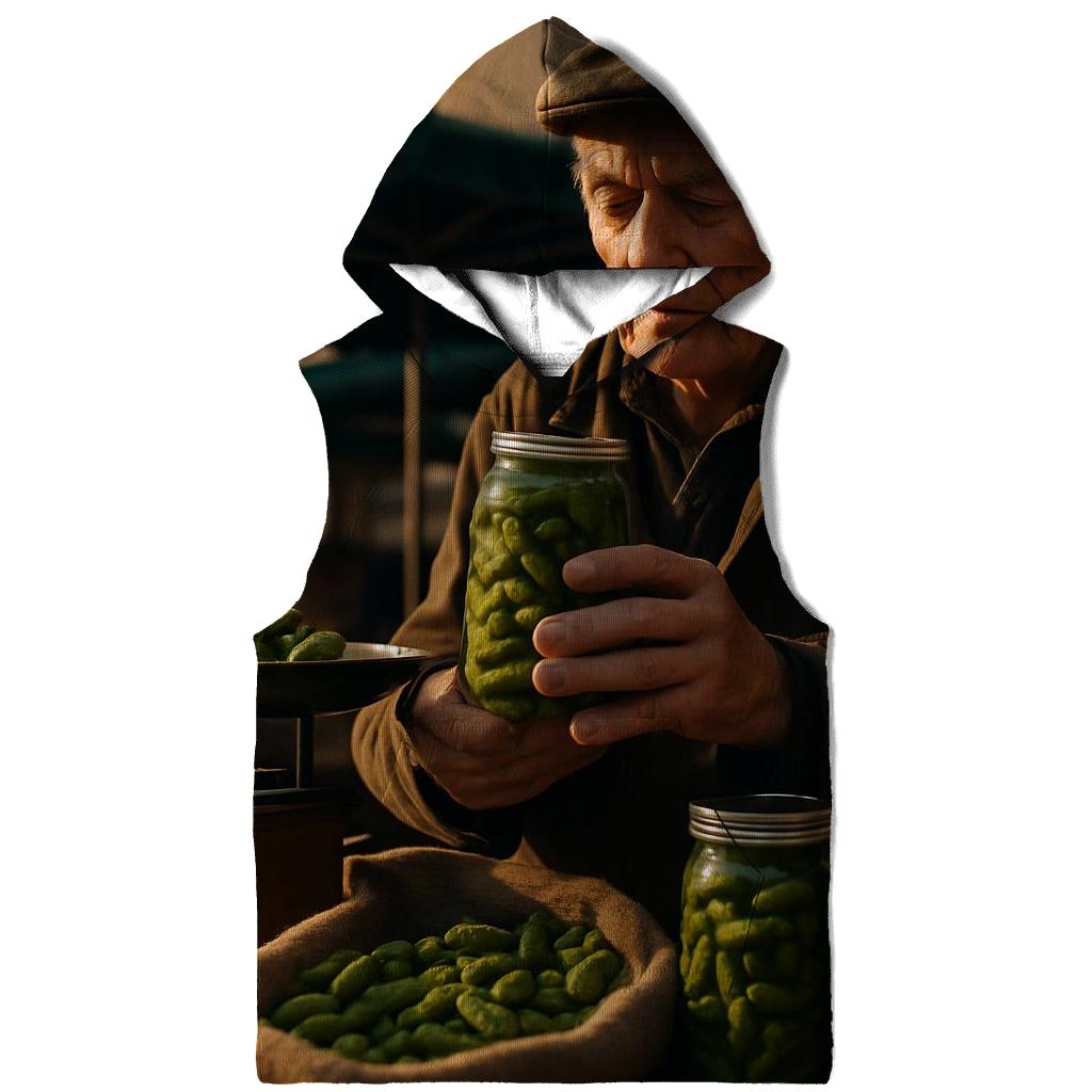 Cornichon Merchant At Lyon Market embroidered hoodies