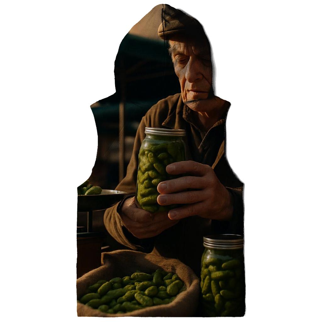 Cornichon Merchant At Lyon Market embroidered hoodies