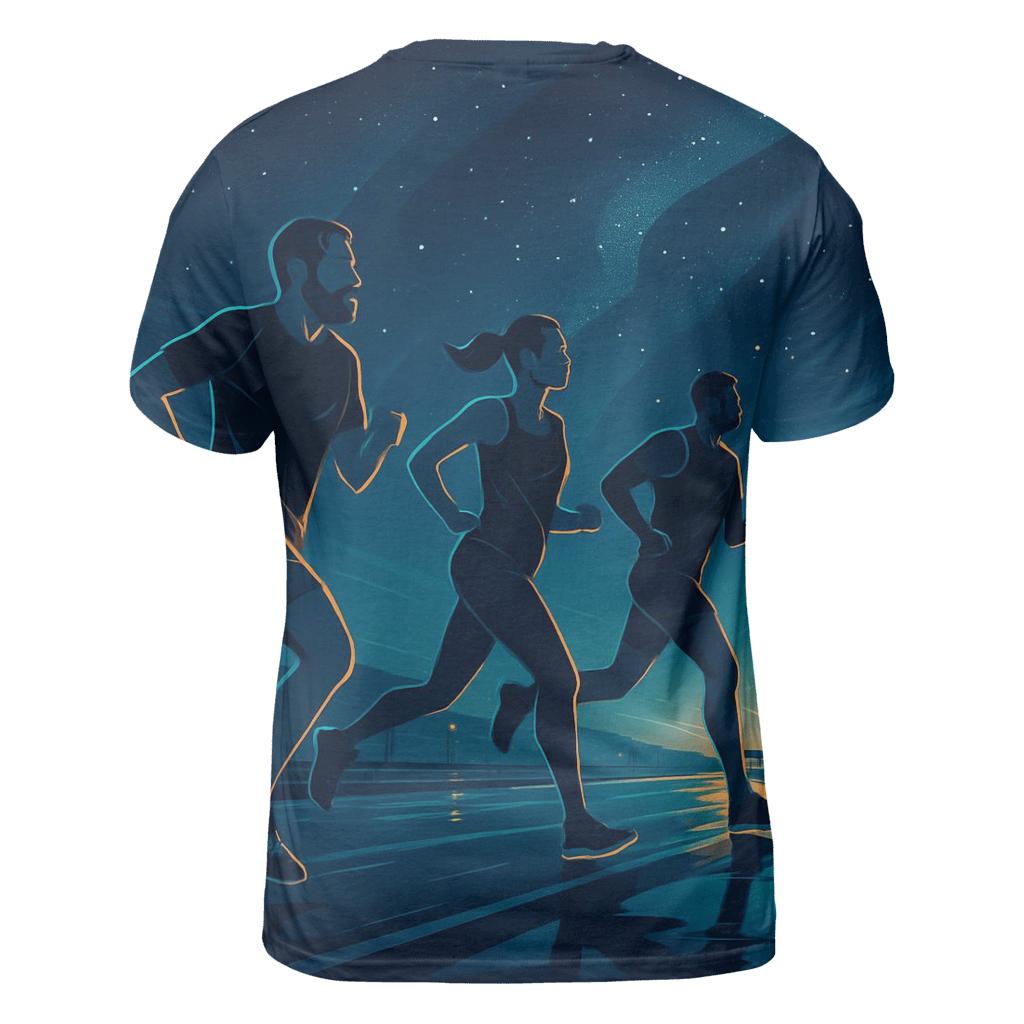 Midnight Marathon custom all-over print shirts