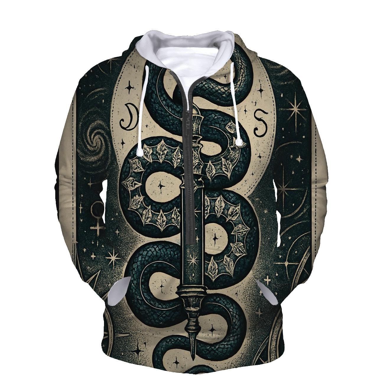 Celestial Ouroboros Conduit printed hoodies