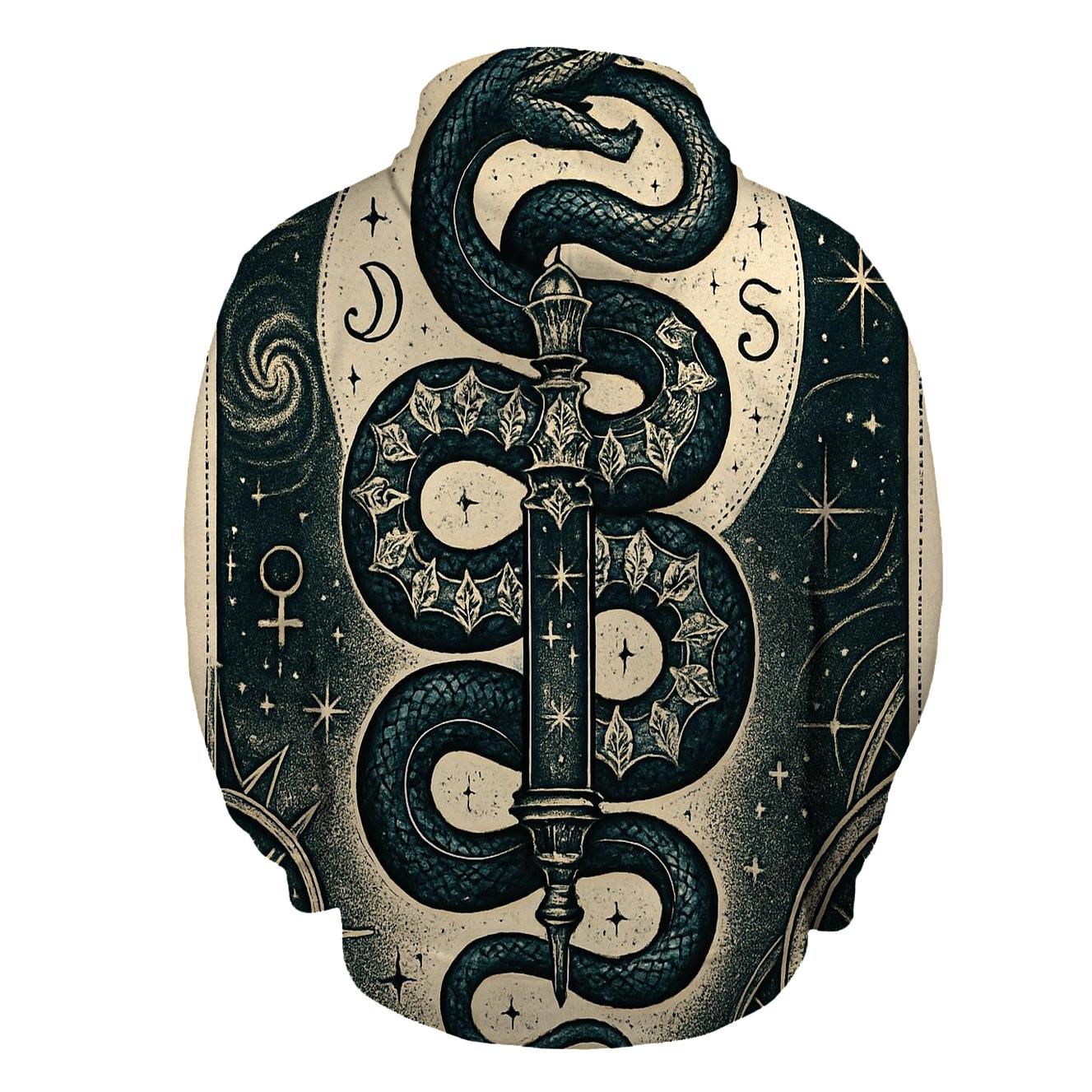 Celestial Ouroboros Conduit printed hoodies