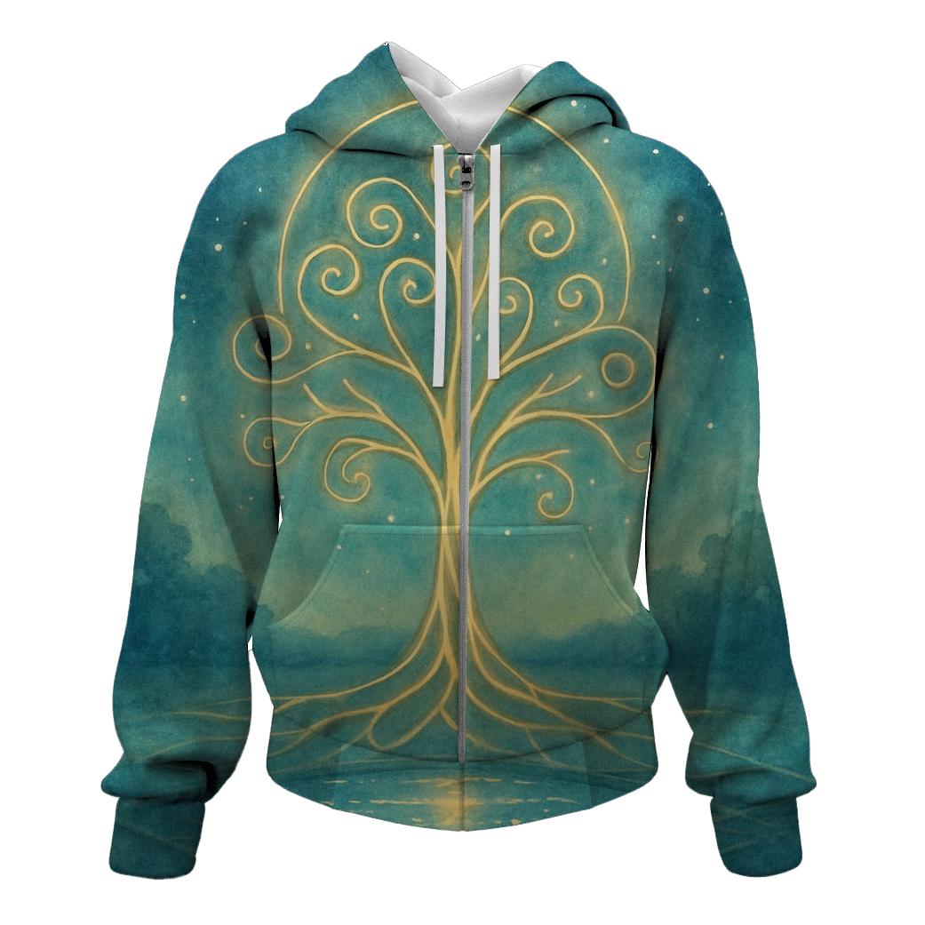 Celestial Grove premium hoodies