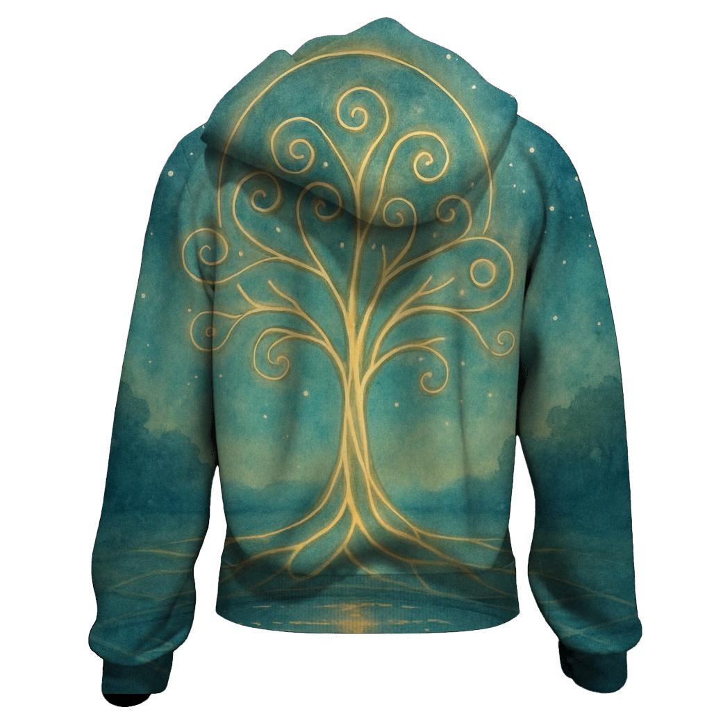 Celestial Grove premium hoodies