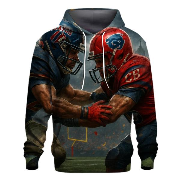 Braves Vs Cubs Gridiron Clash zip-up hoodies