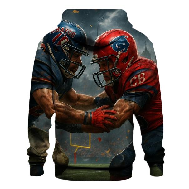 Braves Vs Cubs Gridiron Clash zip-up hoodies